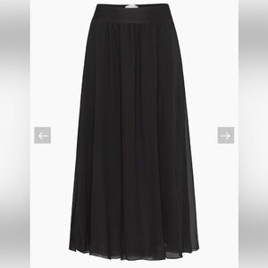 Aritzia Wilfred Black Centrepiece Maxi Skirt